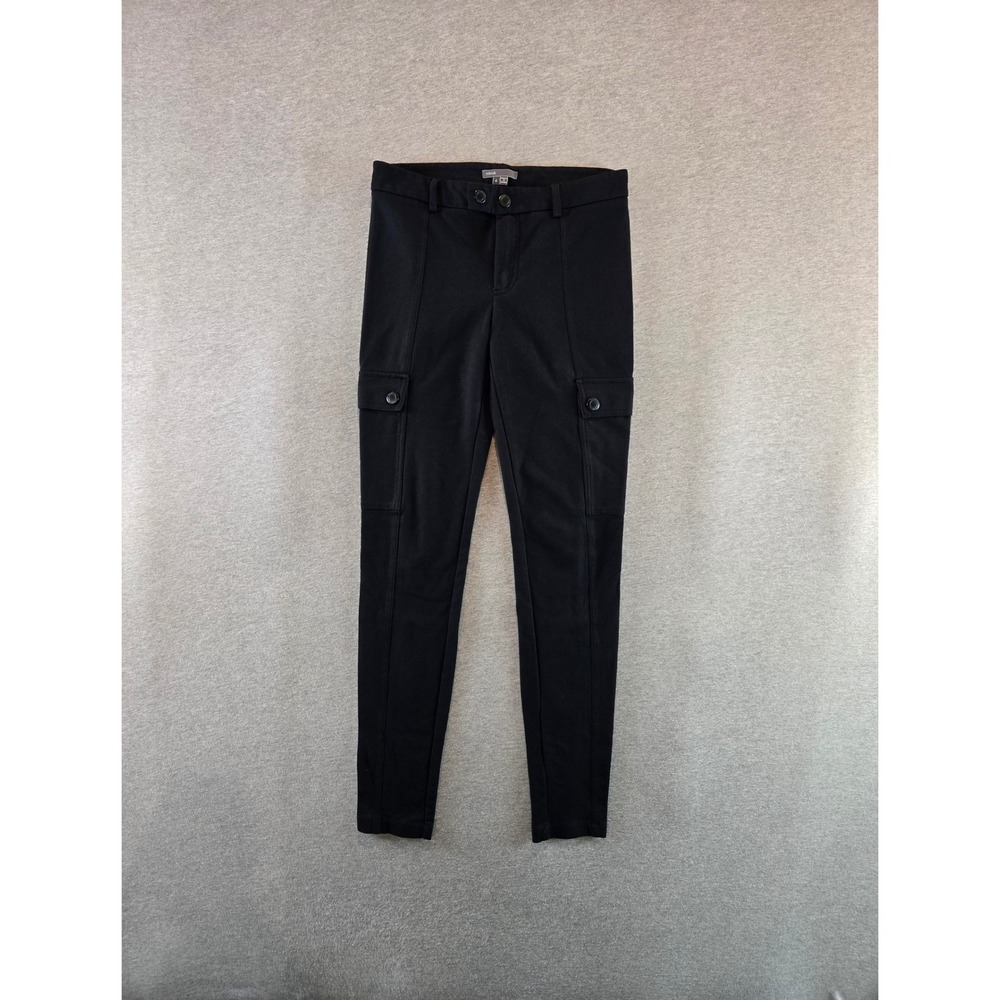 Vince Cargo Pants Women 4 Black Stretch Skinny Quiet Luxury Office Minimal